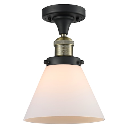 One Light Semi-Flush Mount